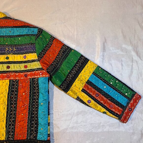 Vintage Chicos Patchwork Embroidered Jacket - Picture 5 of 6